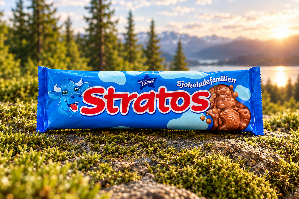 Stratos-pakke uten løse sjokoladebiter